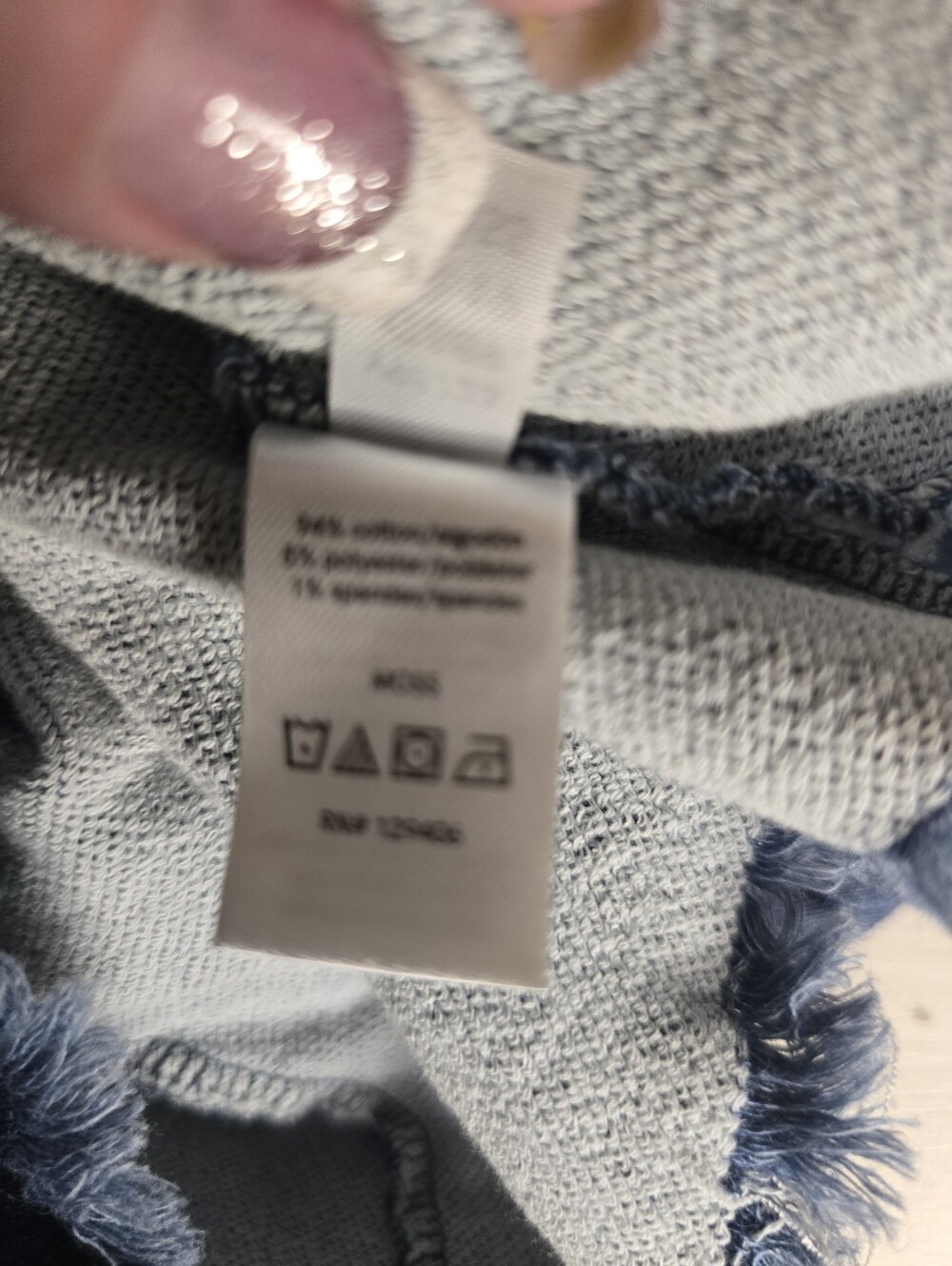 Venus Off The Shoulder Raw Edge Denim XS - Picture 14 of 14